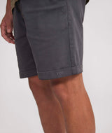Mens Cotton Chino Shorts - Charcoal