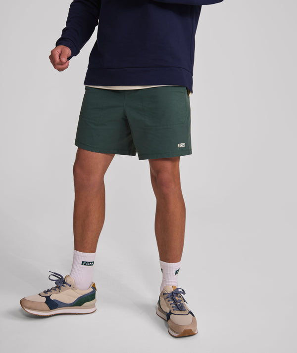 Mens FreeMotion Pull On Shorts - Forest Green