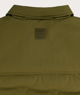 Mens Water Resistant Quilted Jacket - Olive Green