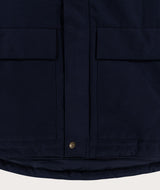 Mens Semi-Quilted Parka Jacket - Deep Ink