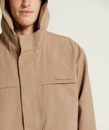 Mens Zip Through Windbreaker - Mocha