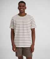 Mens Regular Fit Stripe Tee - x Ivory Multi