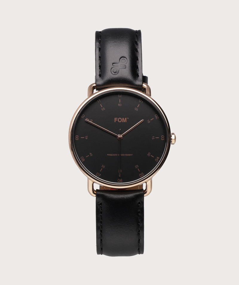 Balboa Black/ Rose Gold - Black
