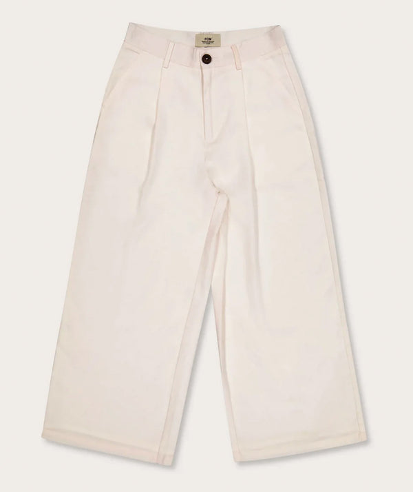 FOM Ladies Cropped Trouser White