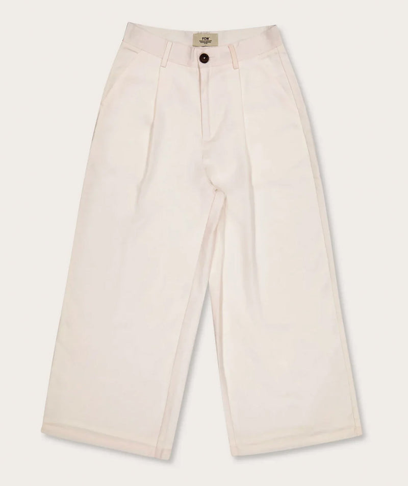 FOM Ladies Cropped Trouser White